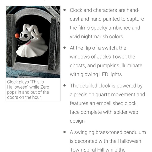 Nightmare Before Christmas Cuckoo Clock - Picture 3 of 6